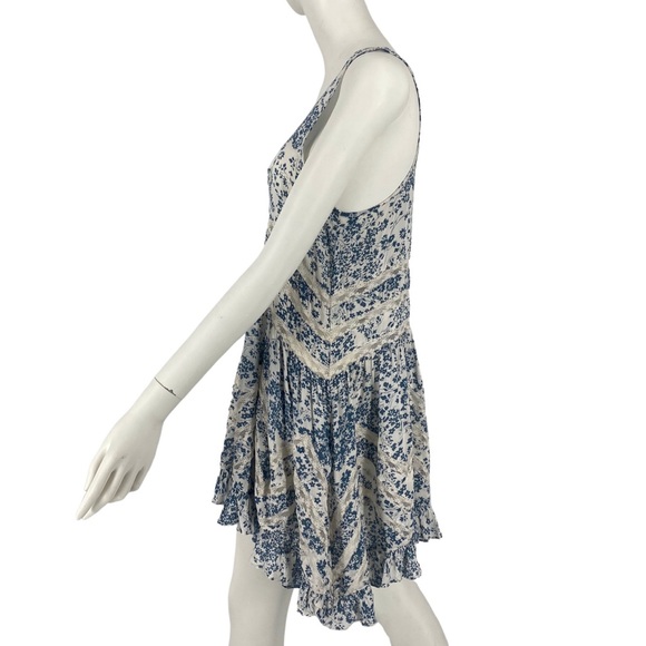 Free People Floral Trapeze Slip in Ivory Small - Picture 7 of 13